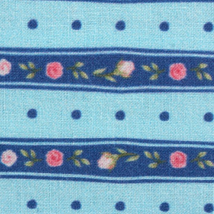 Ткань для пэчворка "Акварельные розочки", 48х50см, 120г/кв.м, №24