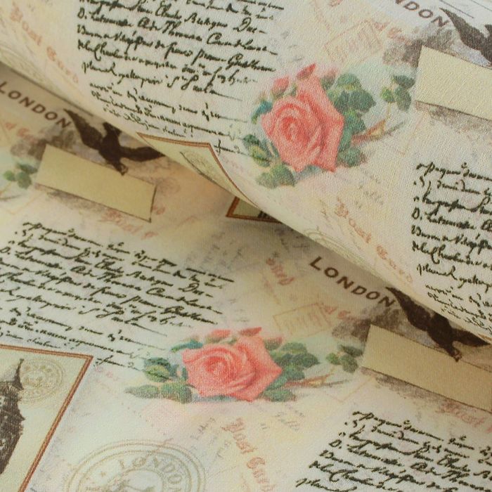 Ткань для пэчворка "Путешествие в Лондон", 48х50см, 120г/кв.м, №1