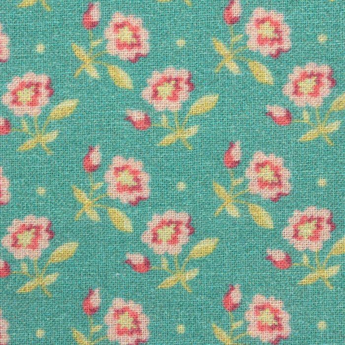 Ткань для пэчворка "Сказочные цветы", 48х50см, 120г/кв.м, №1