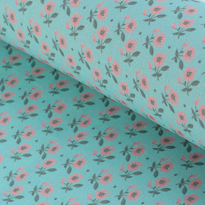 Ткань для пэчворка "Сказочные цветы", 48х50см, 120г/кв.м, №42