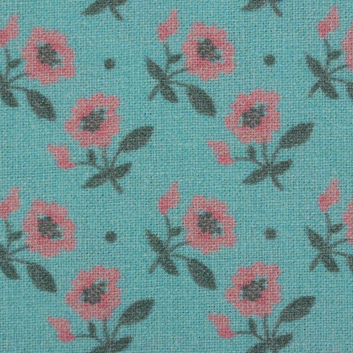 Ткань для пэчворка "Сказочные цветы", 48х50см, 120г/кв.м, №42