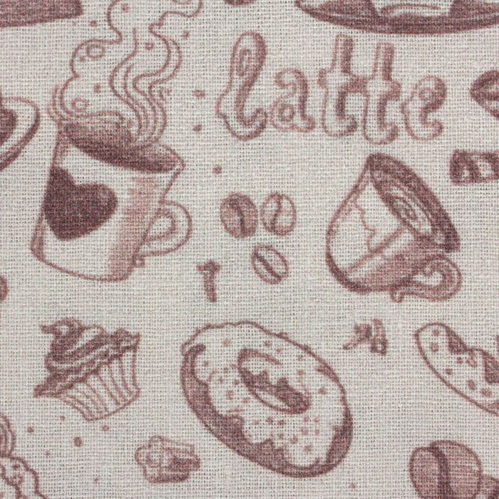 Ткань для пэчворка "Винтажный кофе", 48х50см, 120г/кв.м, №2