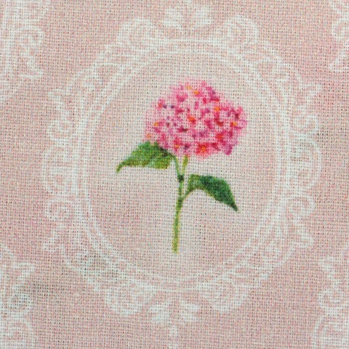 Ткань для пэчворка "Парижская гортензия", 48х50см, 120г/кв.м, №1