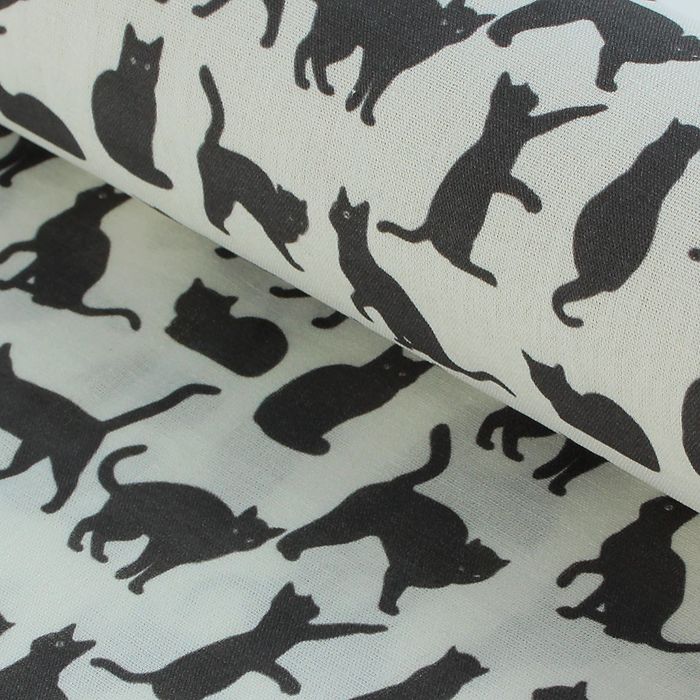 Ткань для пэчворка "Кошачья история", 48х50см, 120г/кв.м, №1