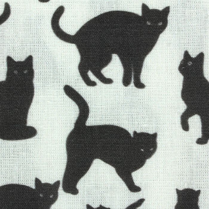 Ткань для пэчворка "Кошачья история", 48х50см, 120г/кв.м, №1