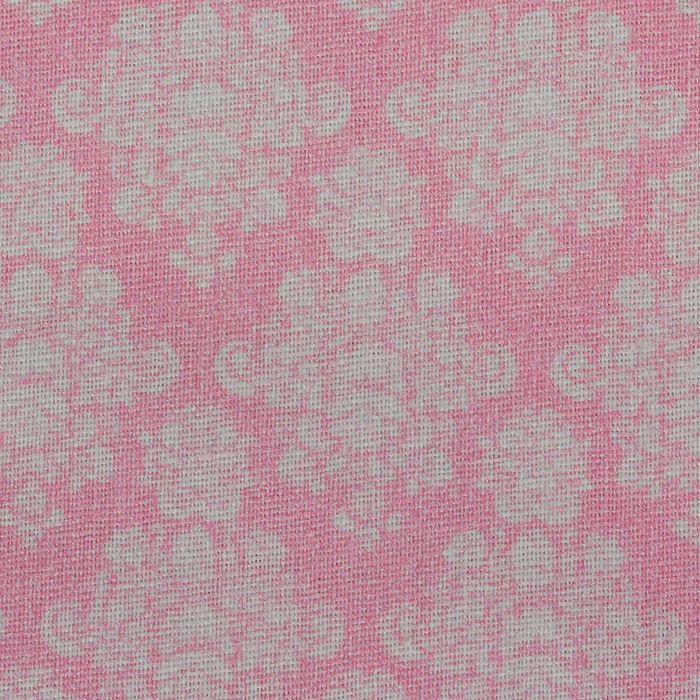 Ткань для пэчворка "Винтажные гортензии", 48х50см, 120г/кв.м, №2, цвет бордово-розовый