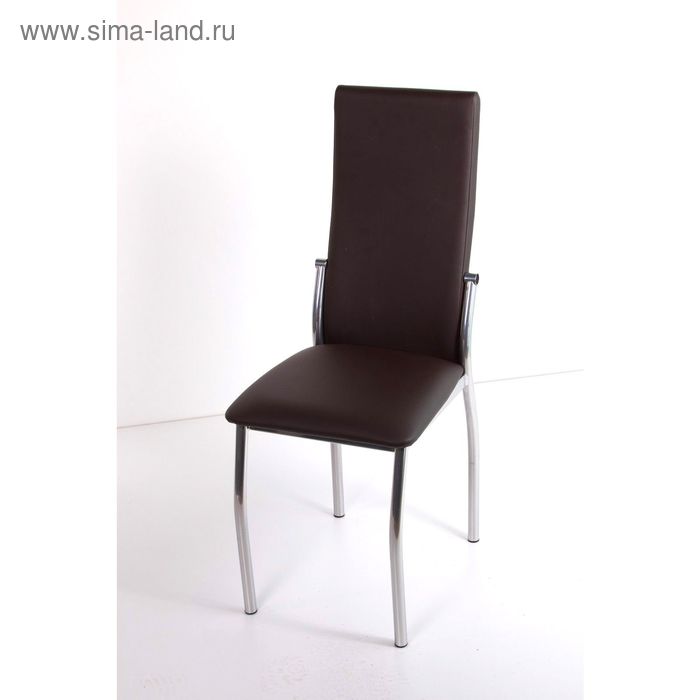 Стул на металлокаркасе Про СТ хром люкс/шоколадный стул на металлокаркасе про ст хром люкс капитон фиолетовый