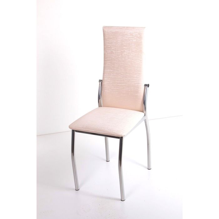 Стул на металлокаркасе Про СТ хром люкс/бенгал снежный