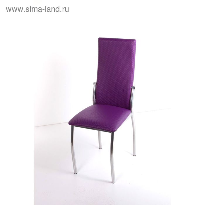 Стул на металлокаркасе Про СТ хром люкс/капитон фиолетовый стул на металлокаркасе про ст хром люкс белый