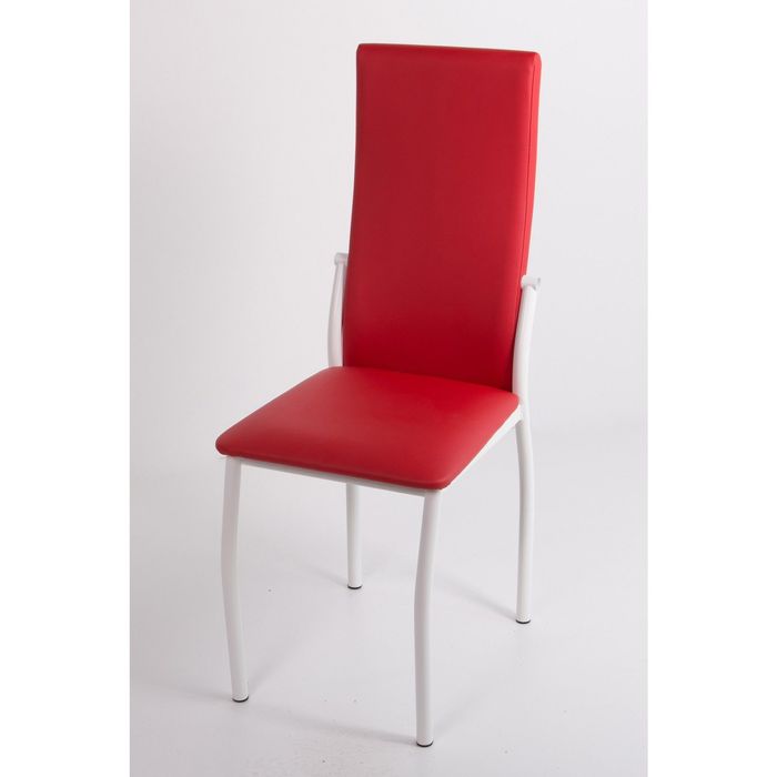 Стул на металлокаркасе Про СТ белый/красный