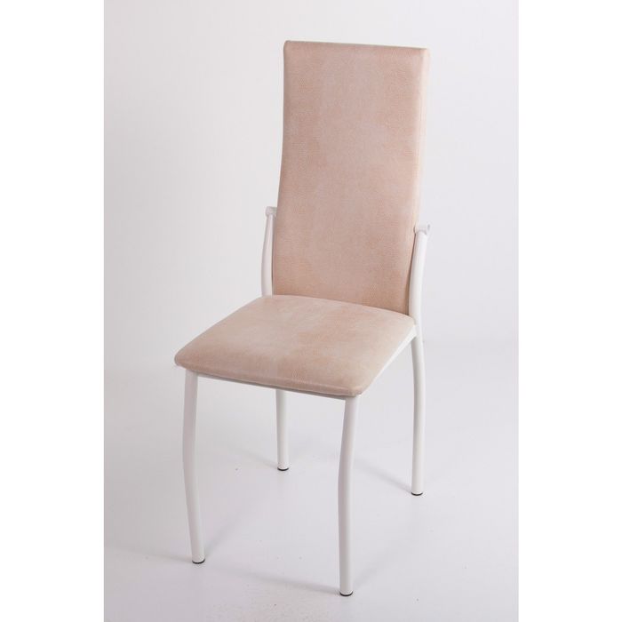 Стул на металлокаркасе Про СТ белый/нубук белый