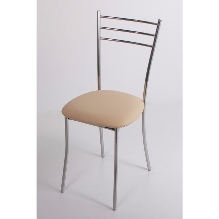 Стул на металлокаркасе Хлоя СТ хром люкс/топленое молоко