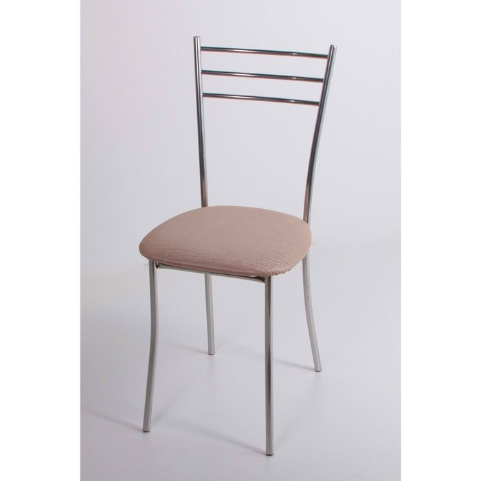 Стул на металлокаркасе Хлоя СТ хром люкс/бенгал слоновая кость