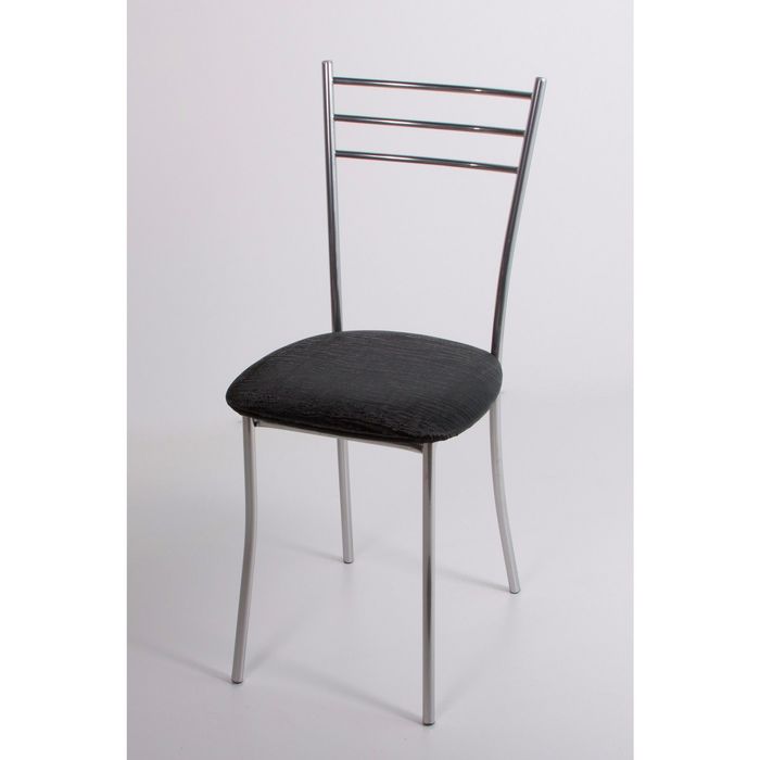 Стул на металлокаркасе Хлоя СТ хром люкс/бенгал антрацит