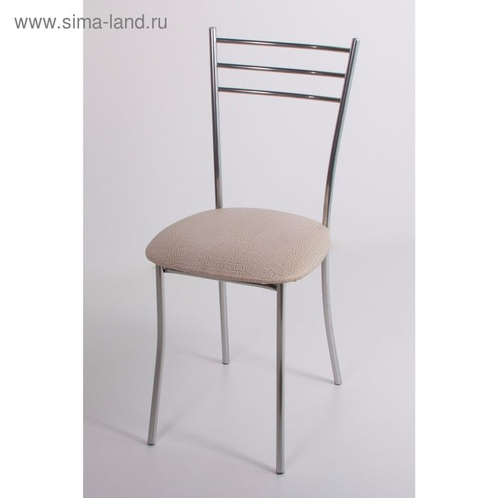 Стул на металлокаркасе Хлоя СТ хром люкс/крок бело-золотистый стул на металлокаркасе хлоя ст хром люкс белый