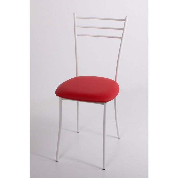 Стул на металлокаркасе Хлоя СТ белый/красный