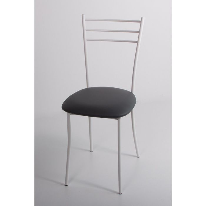 Стул на металлокаркасе Хлоя СТ белый/темно-серый