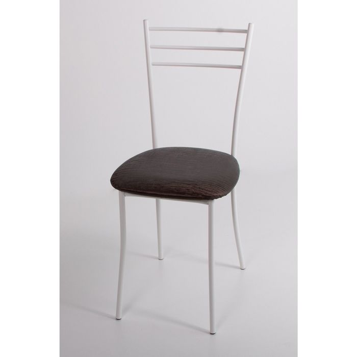 Стул на металлокаркасе Хлоя СТ белый/бенгал кофе