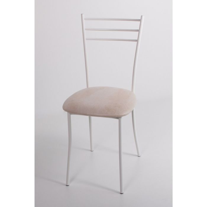 Стул на металлокаркасе Хлоя СТ белый/нубук белый