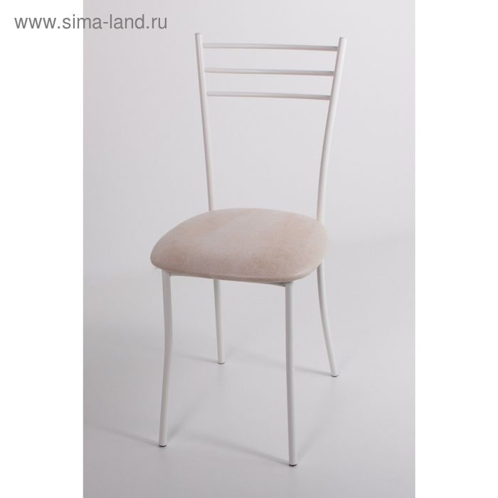Стул на металлокаркасе Хлоя СТ белый/нубук белый стул на металлокаркасе хлоя ст хром люкс белый