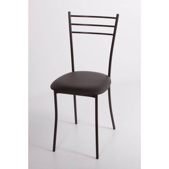 Стул на металлокаркасе Хлоя СТ коричневый/шоколадный