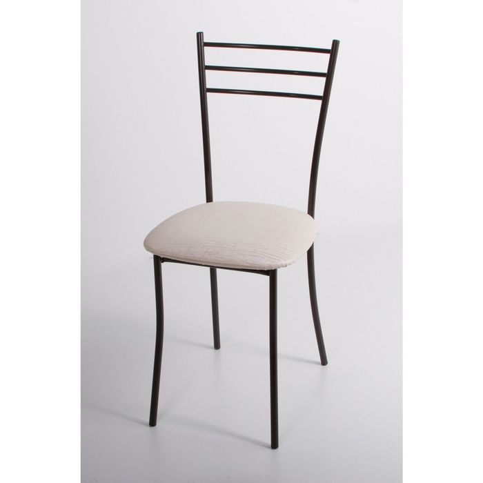 Стул на металлокаркасе Хлоя СТ коричневый/бенгал снежный