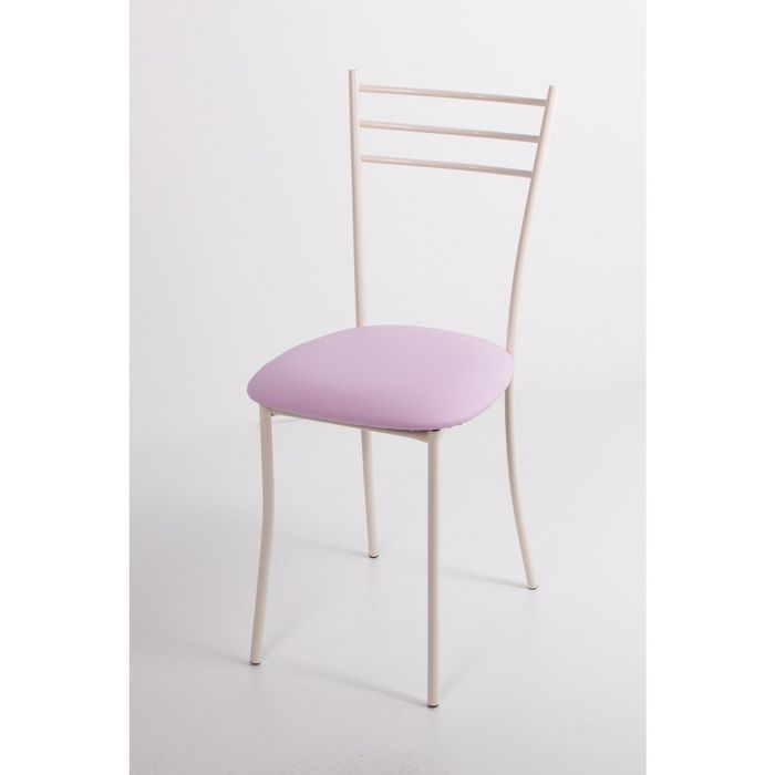 Стул на металлокаркасе Хлоя СТ бежевый/розовый