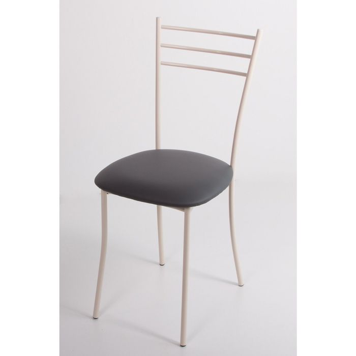 Стул на металлокаркасе Хлоя СТ бежевый/темно-серый