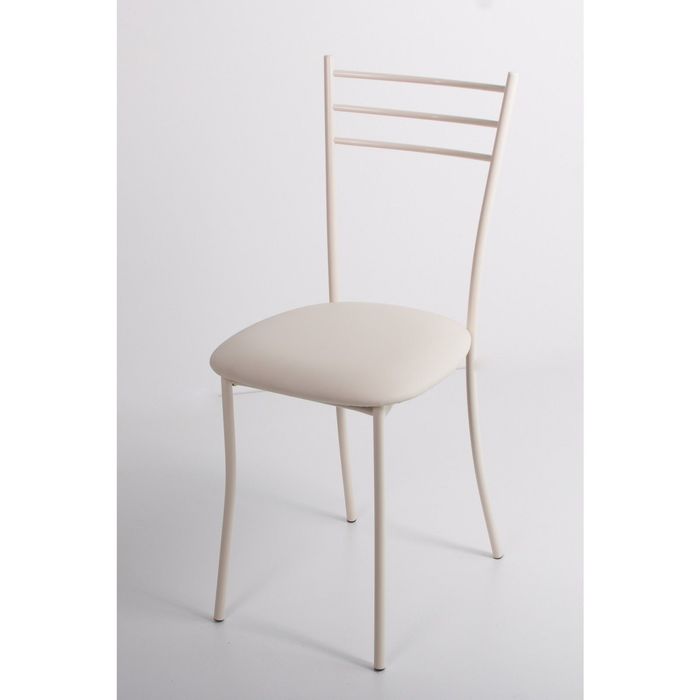 Стул на металлокаркасе Хлоя СТ бежевый/топленое молоко