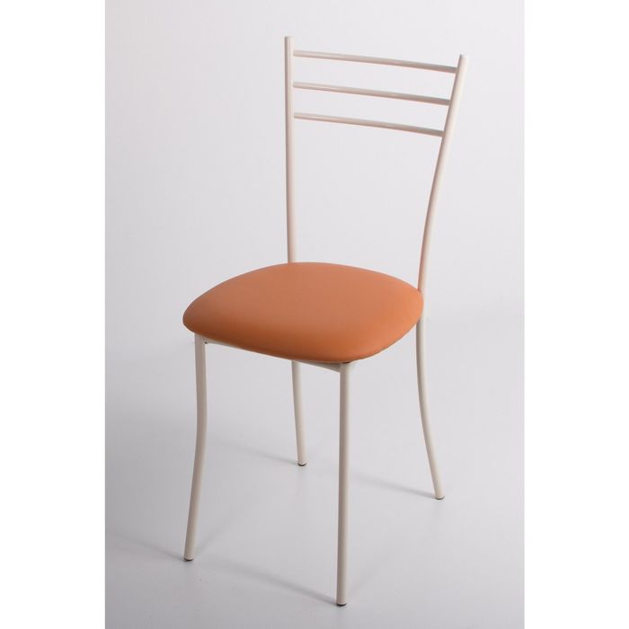 Стул на металлокаркасе Хлоя СТ бежевый/оранжевый