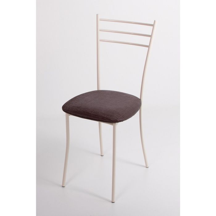 Стул на металлокаркасе Хлоя СТ бежевый/бенгал бордовый