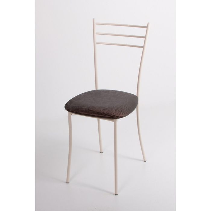 Стул на металлокаркасе Хлоя СТ бежевый/бенгал кофе