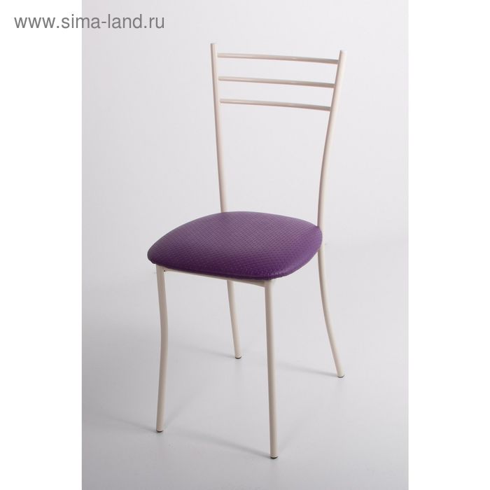 Стул на металлокаркасе Хлоя СТ бежевый/капитон фиолетовый стул на металлокаркасе хлоя ст бежевый темно серый