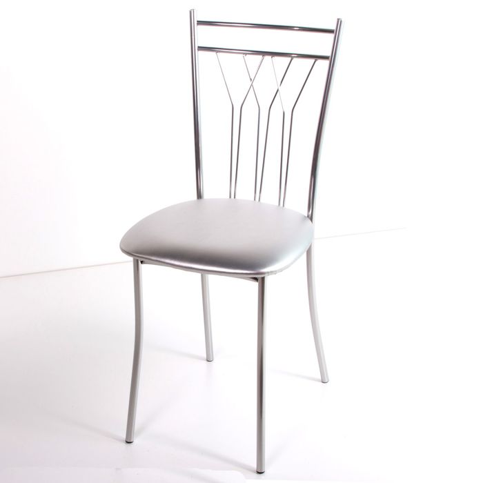 Стул на металлокаркасе Премьер СТ хром люкс/серебро металлик