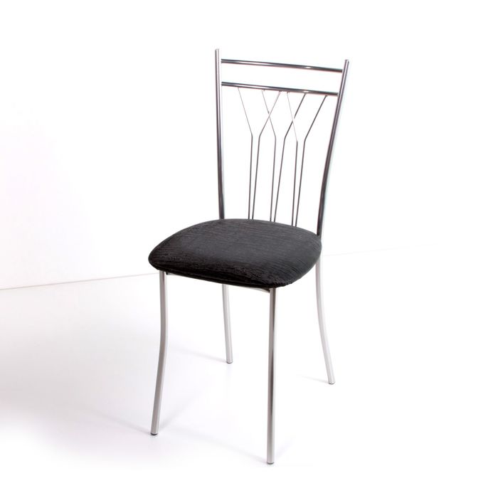 Стул на металлокаркасе Премьер СТ хром люкс/бенгал антрацит