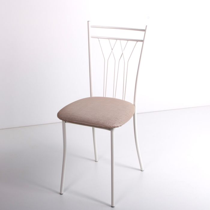 Стул на металлокаркасе Премьер СТ белый/бенгал слоновая кость