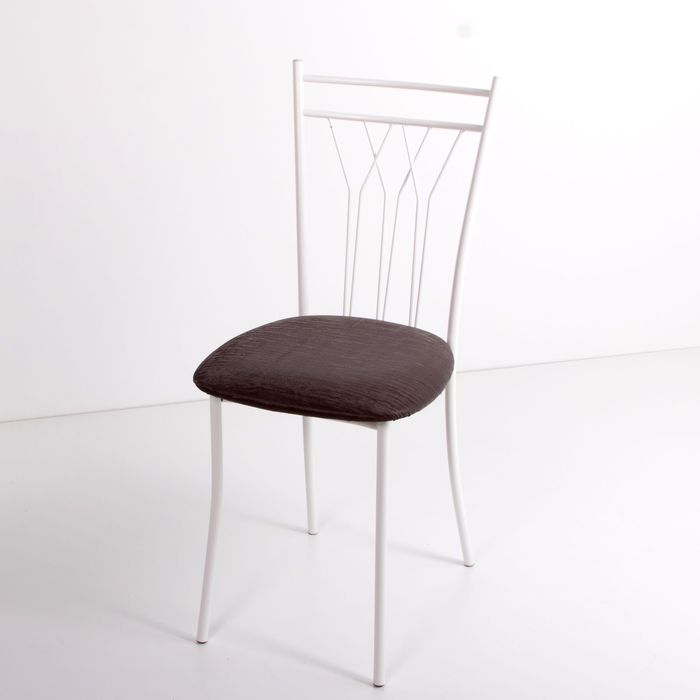 Стул на металлокаркасе Премьер СТ белый/бенгал бордовый