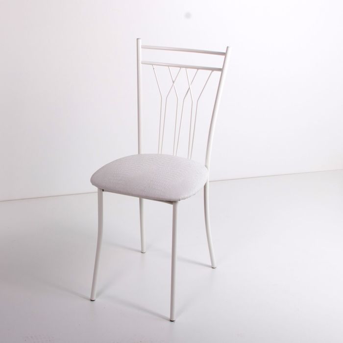 Стул на металлокаркасе Премьер СТ белый/крок белый мат