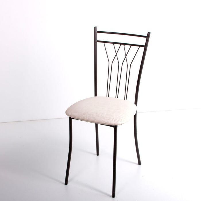 Стул на металлокаркасе Премьер СТ коричневый/бенгал снежный