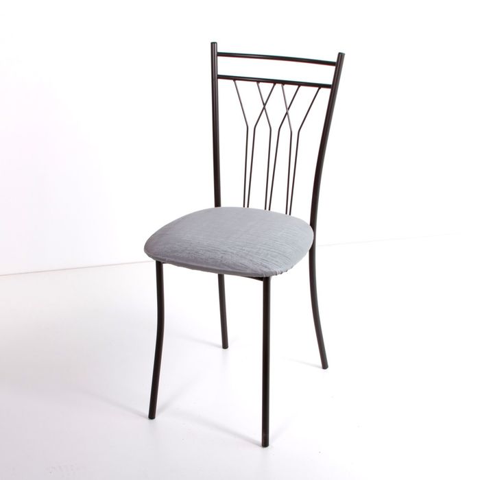 Стул на металлокаркасе Премьер СТ коричневый/бенгал металлик