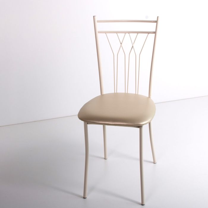 Стул на металлокаркасе Премьер СТ бежевый/бежевый перламутр