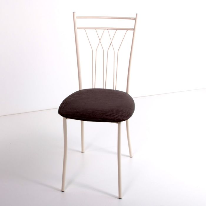 Стул на металлокаркасе Премьер СТ бежевый/бенгал бордовый