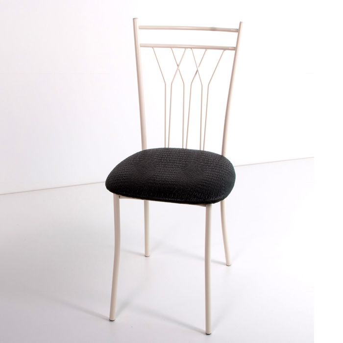 Стул на металлокаркасе Премьер СТ бежевый/крок черный мат