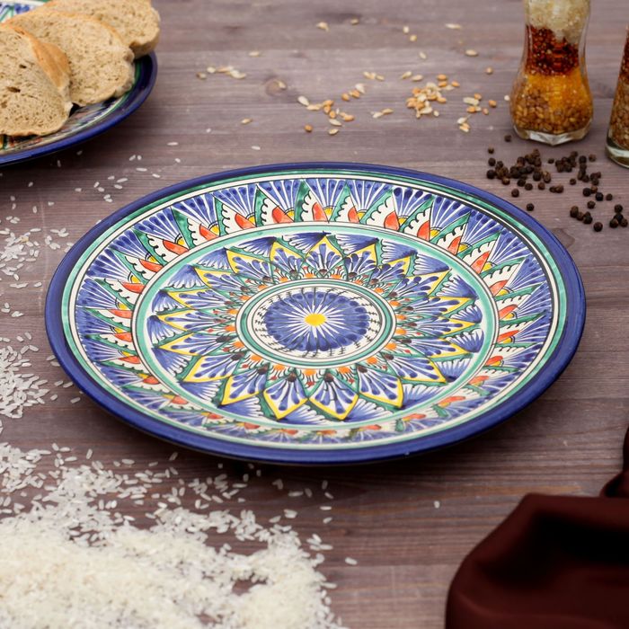 Тарелка плоская, 27 см, микс