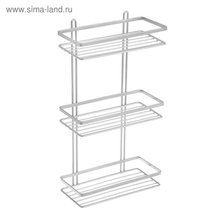Полка для ванной прямая 3 х ярусная