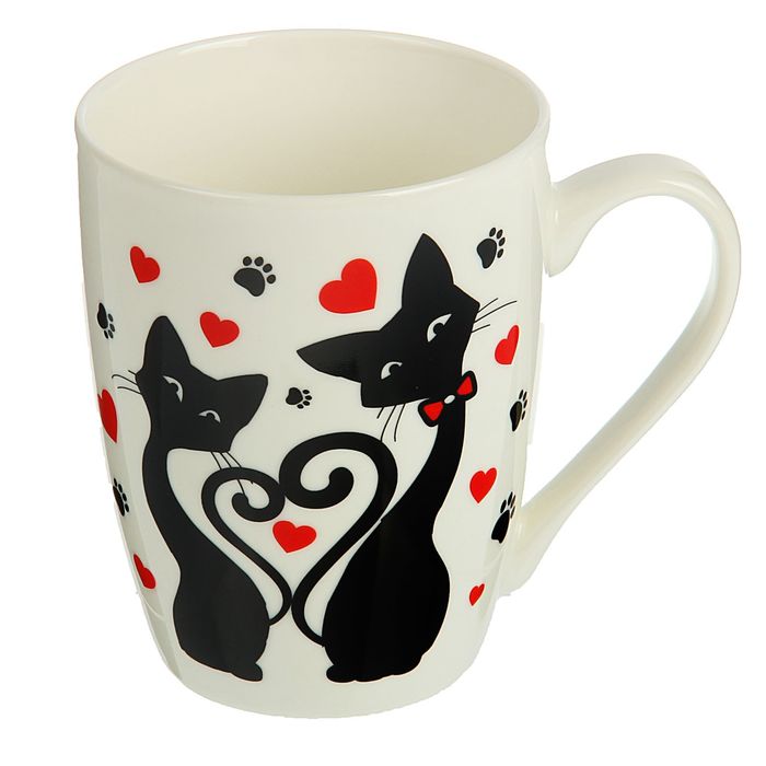 Кружка 350 мл "Кошачья любовь"