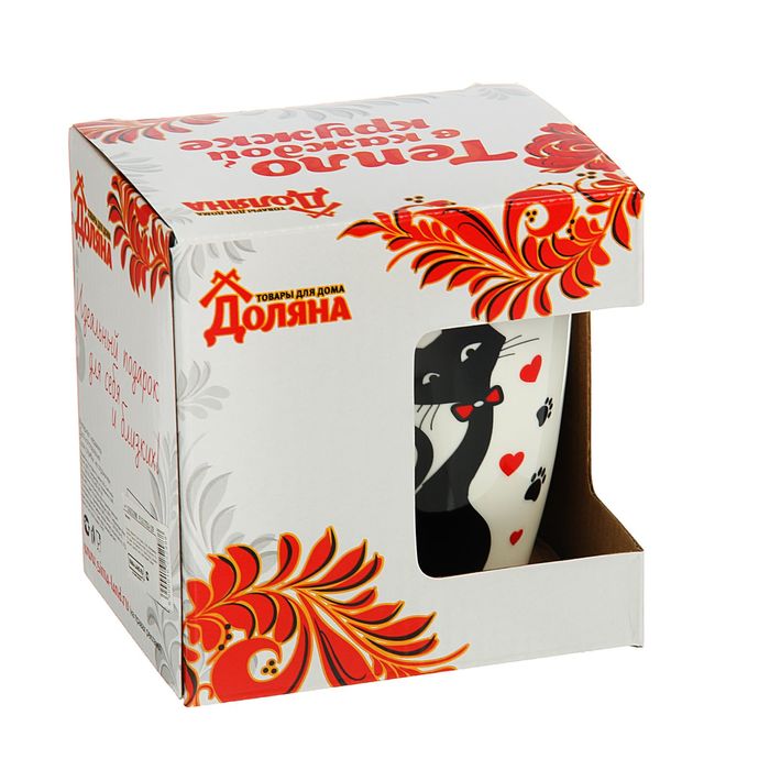 Кружка 350 мл "Кошачья любовь"