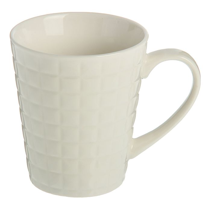 Кружка 320 мл "Квадрат", цвет белый