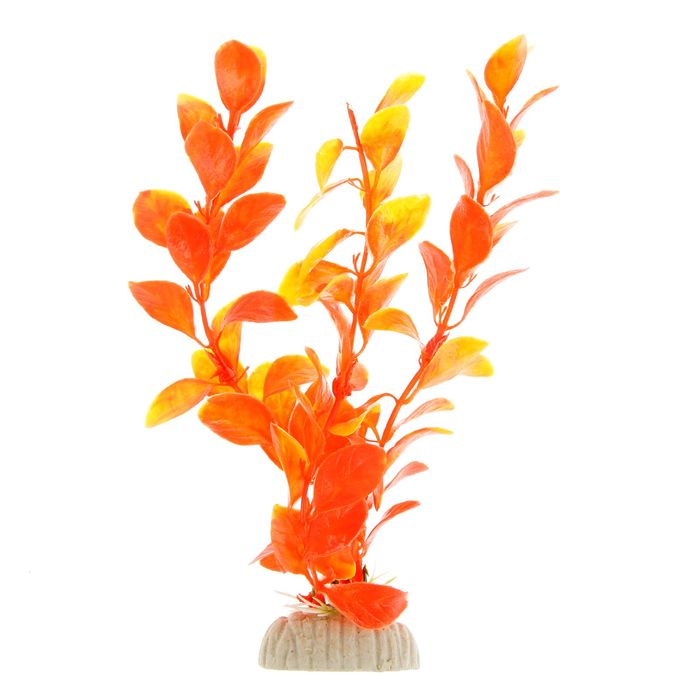 Набор из 10 искусственных растений для аквариума, до 20 см, микс видов