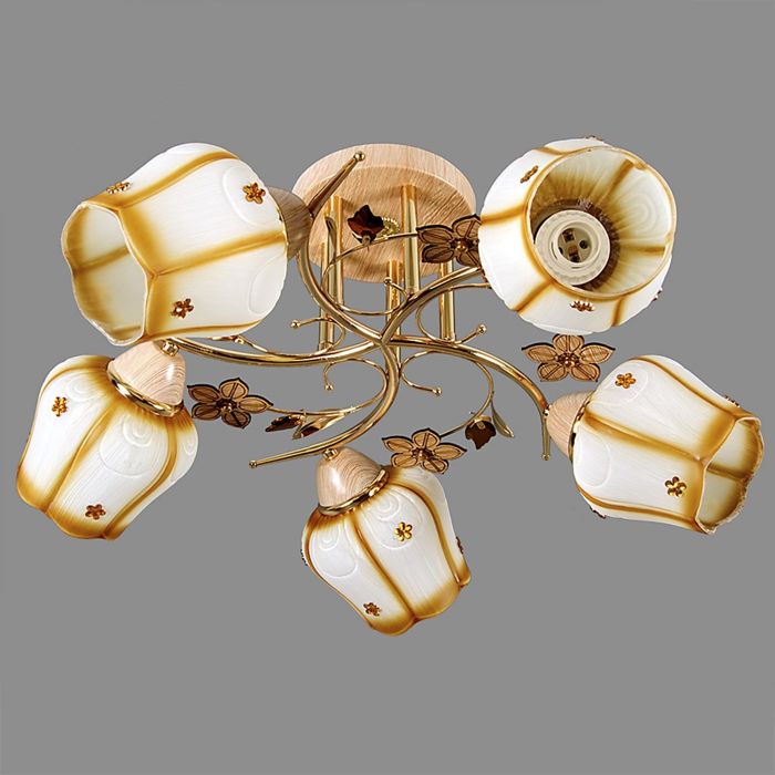 Люстра 2330LM/5 "Цветочный сад" 5 ламп 220V 15W E27 МИКС